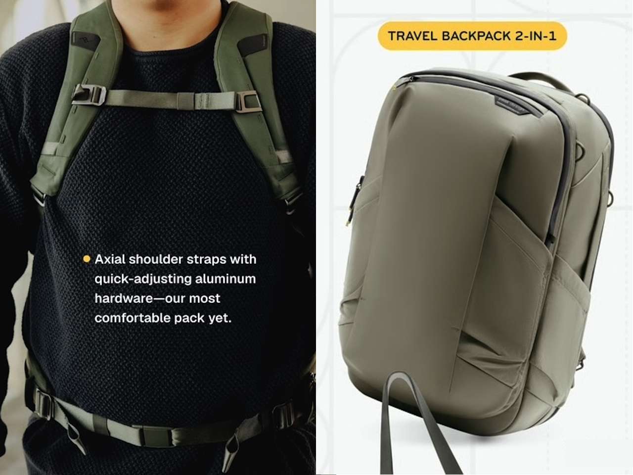 Peak Design Travel Backpack 2-in-1 Demo
