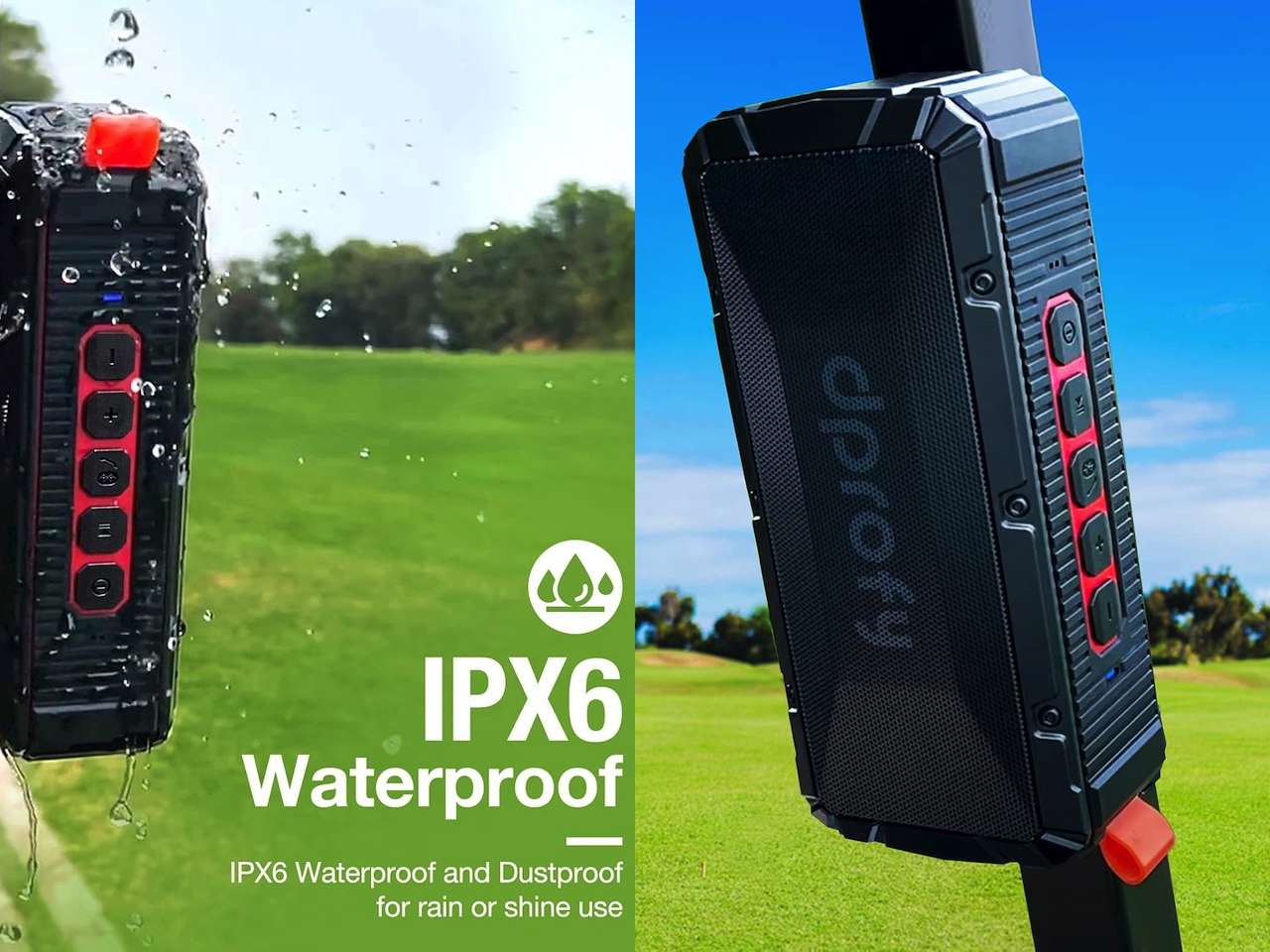 Pro Portable Magnetic Bluetooth Golf Speaker Wireless Waterproof