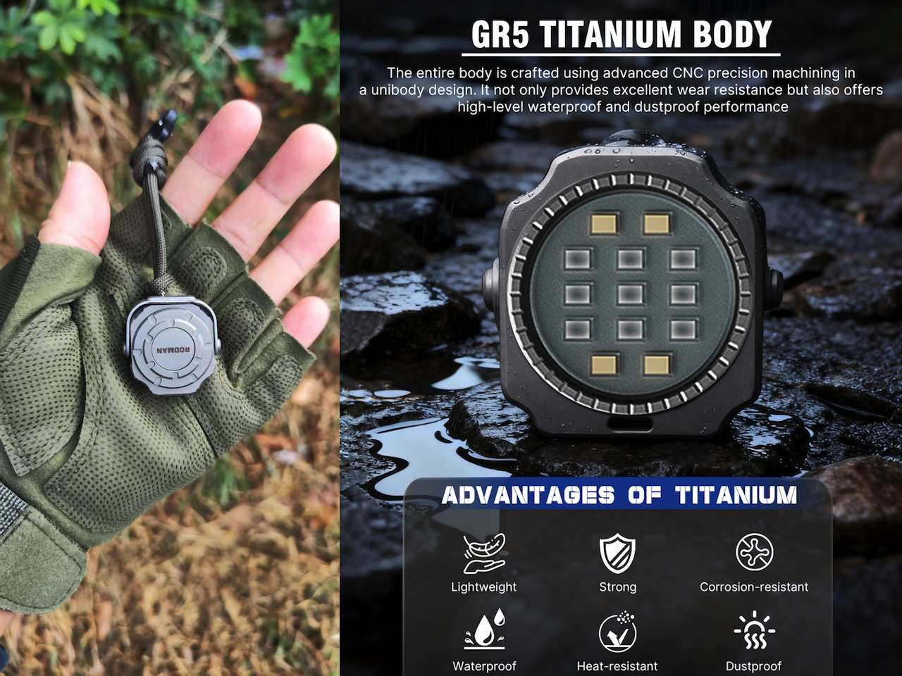 Rodman ED08 EDC Magnet Flashlight