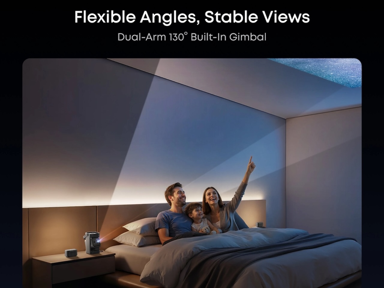 Soundcore Nebula P1 Portable Projector with Detachable Speakers Features