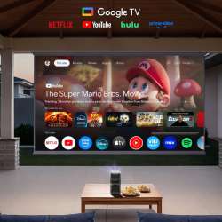 Soundcore Nebula P1 Portable Projector with Detachable Speakers Netflix Google TV