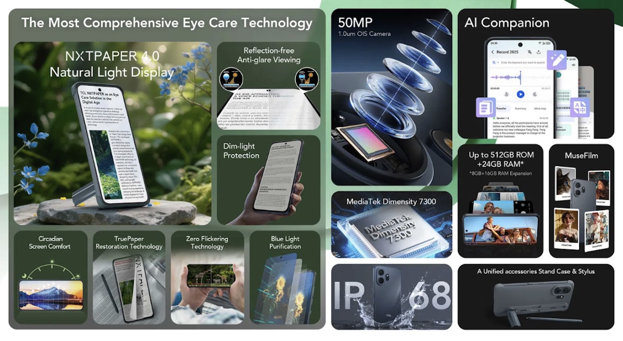 TCL NXTPAPER 70 Display Technology
