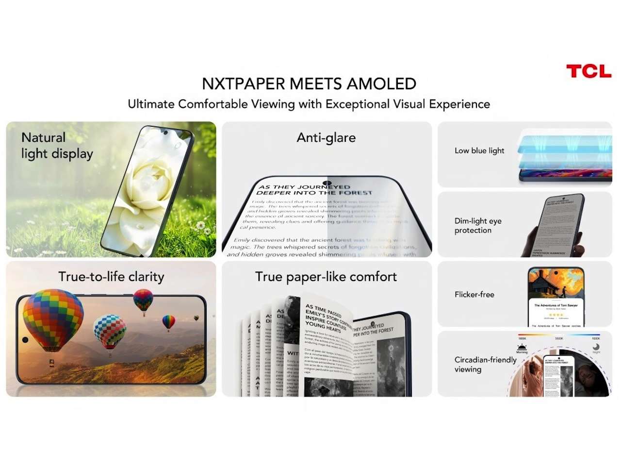 TCL NXTPAPER AMOLED Technology