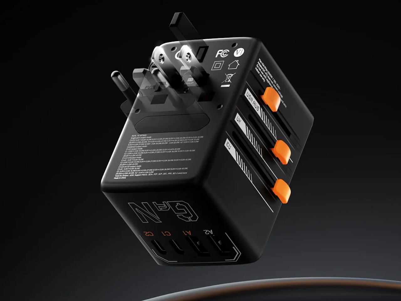 TESSAN 65W Universal Travel Adapter