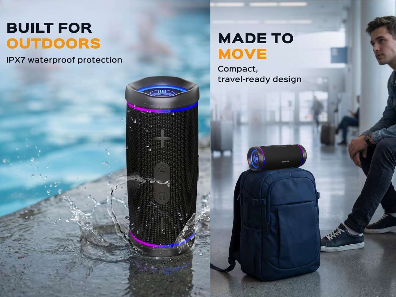 TREBLAB HD77 Waterproof Bluetooth Speaker