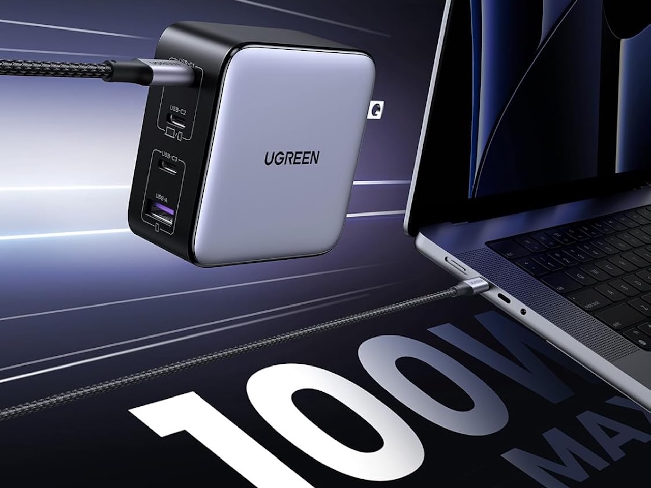 UGREEN Nexode 100W GaN USB C Charger Features