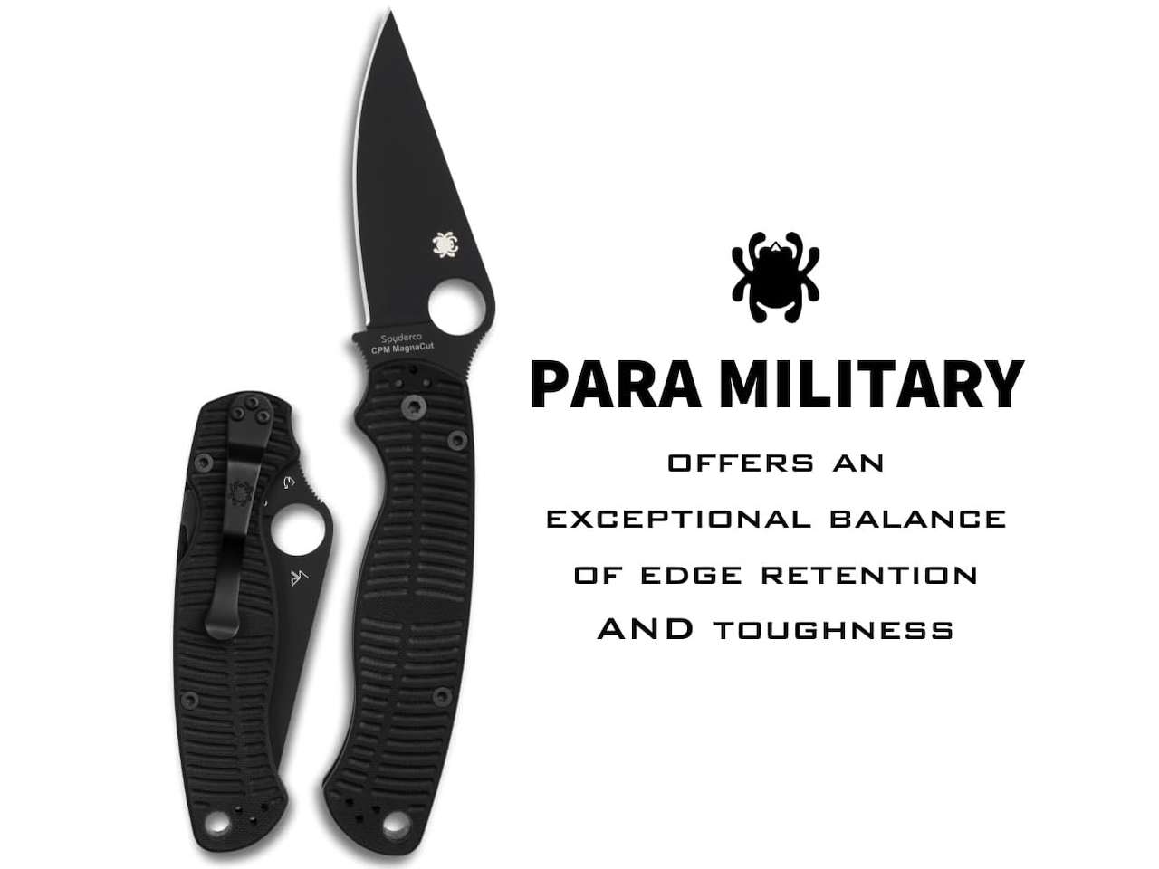 2 Spyderco Paramilitary 2 Salt CPM MagnaCut