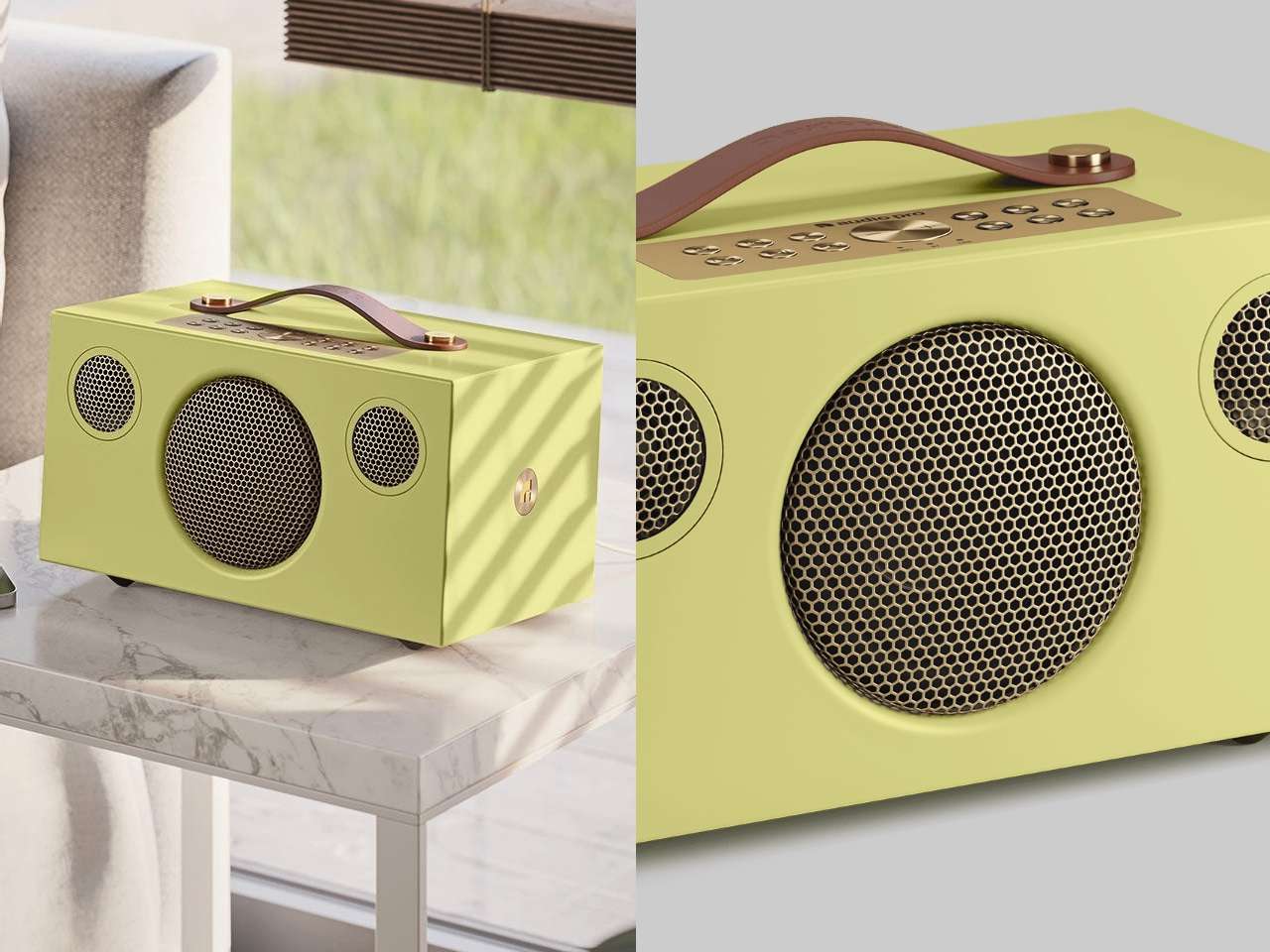 Audio Pro C5 MkII W Classic Yellow Speaker Cover