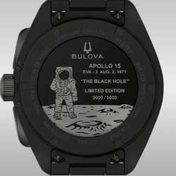 Bulova Lunar Pilot Black Hole Design Back