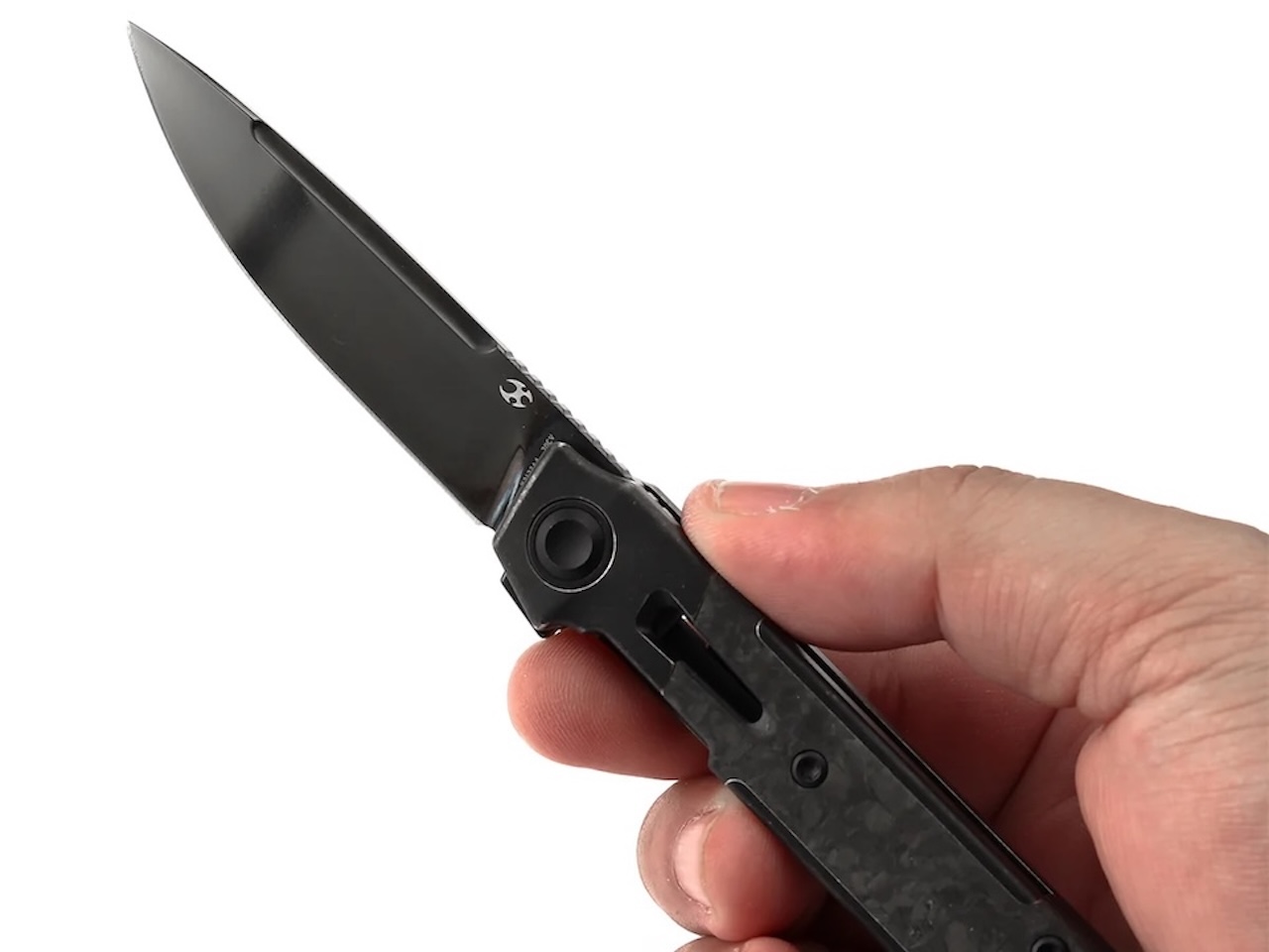 KANSEPT Kitpu Flipper Blackwash Titanium with Shred Carbon Fiber 3