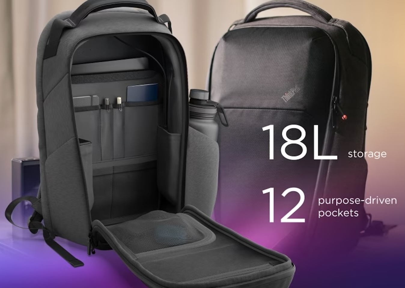 Lenovo ThinkPad 16 Click-Go Backpack Aura Edition Release