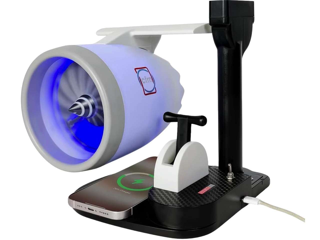 NIKOLATOY Jet Engine Fan Model Desk Gadget