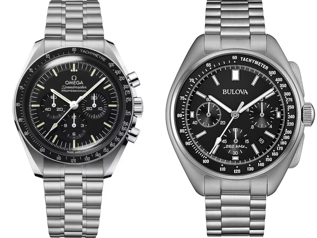 Omega Speedmaster Moonwatch vs Bulova Lunar Pilot