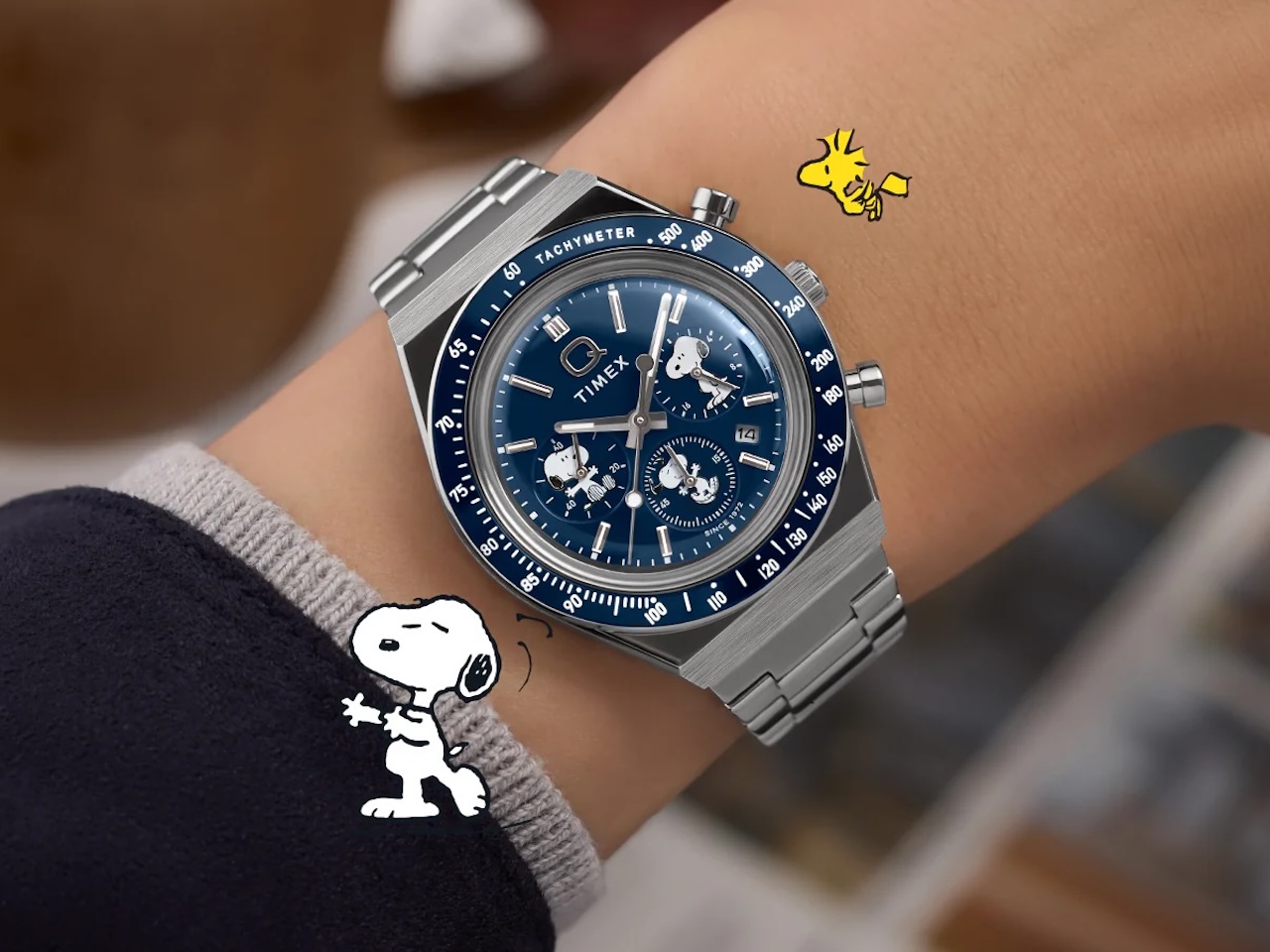 Peanuts x Q Timex Chronograph