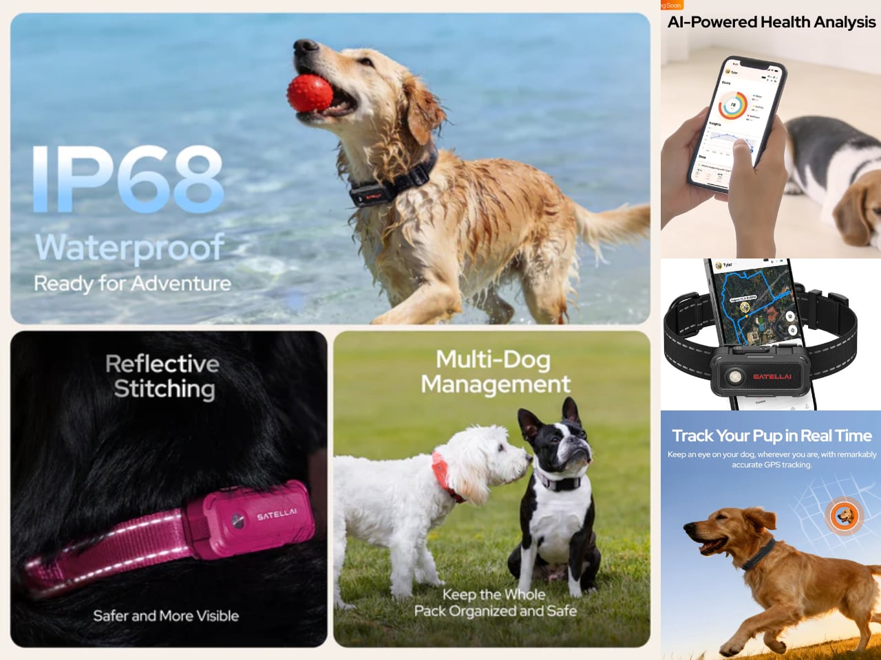 SATELLAI Collar Go Smart GPS Dog Collar