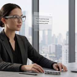 Samsung Smart Glasses Android XR Gemini Generated Image Only 2