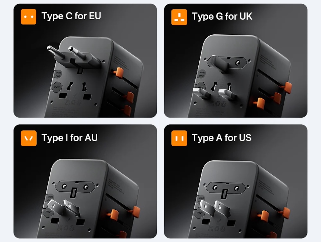 TESSAN Voyager 205 Universal Travel Adapter