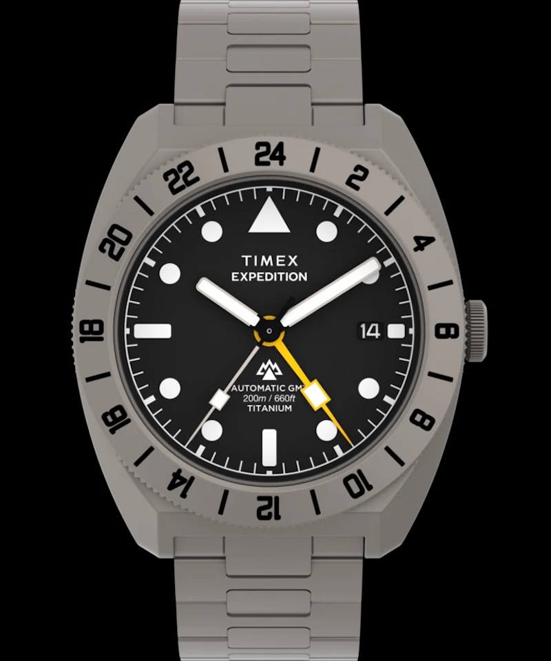 Timex Expedition Pioneer Titanium Automatic GMT Product Design