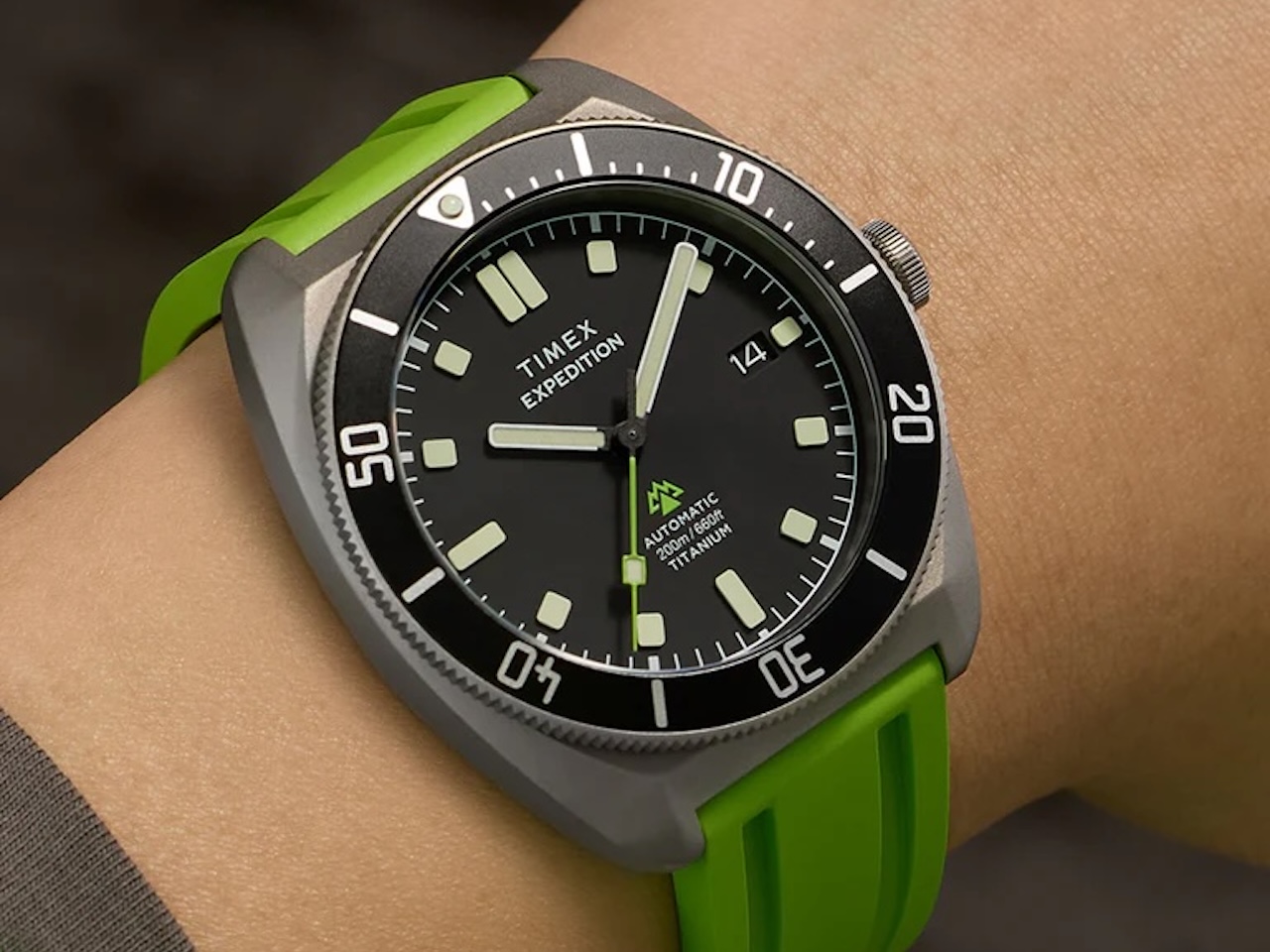 Timex Expedition Pioneer Titanium Automatic Green