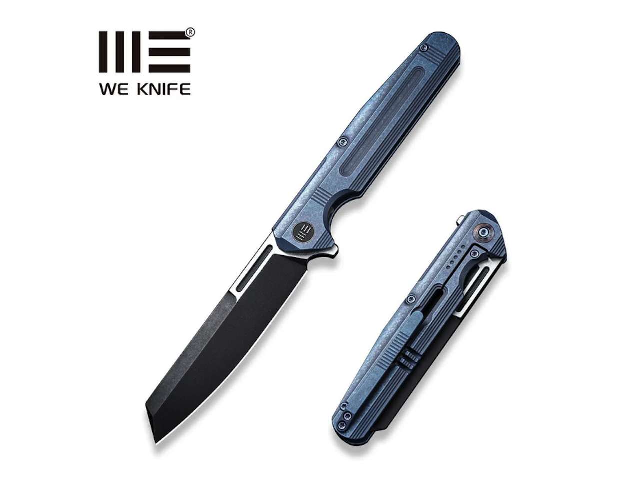 2 WEKNIFE Reiver Flipper Knife Titanium Handle