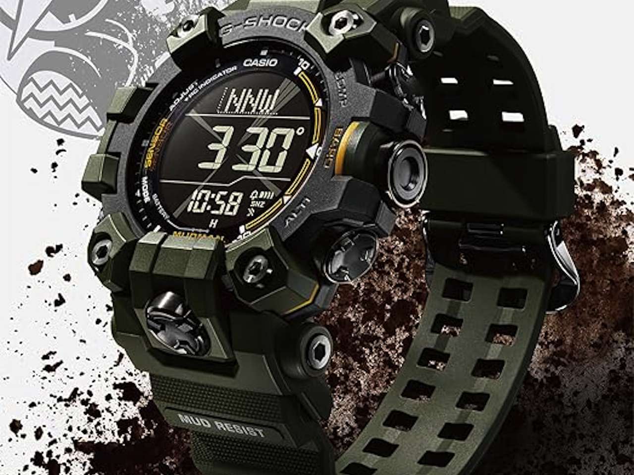 Casio GW-9500-1JF G-Shock Master of G Series MUDMAN Triple Sensor Model