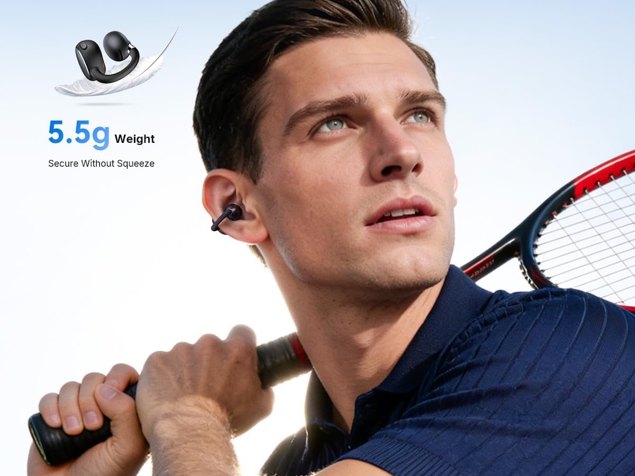 EarFun Clip 2 Open Ear Earbuds Clip On Headphones