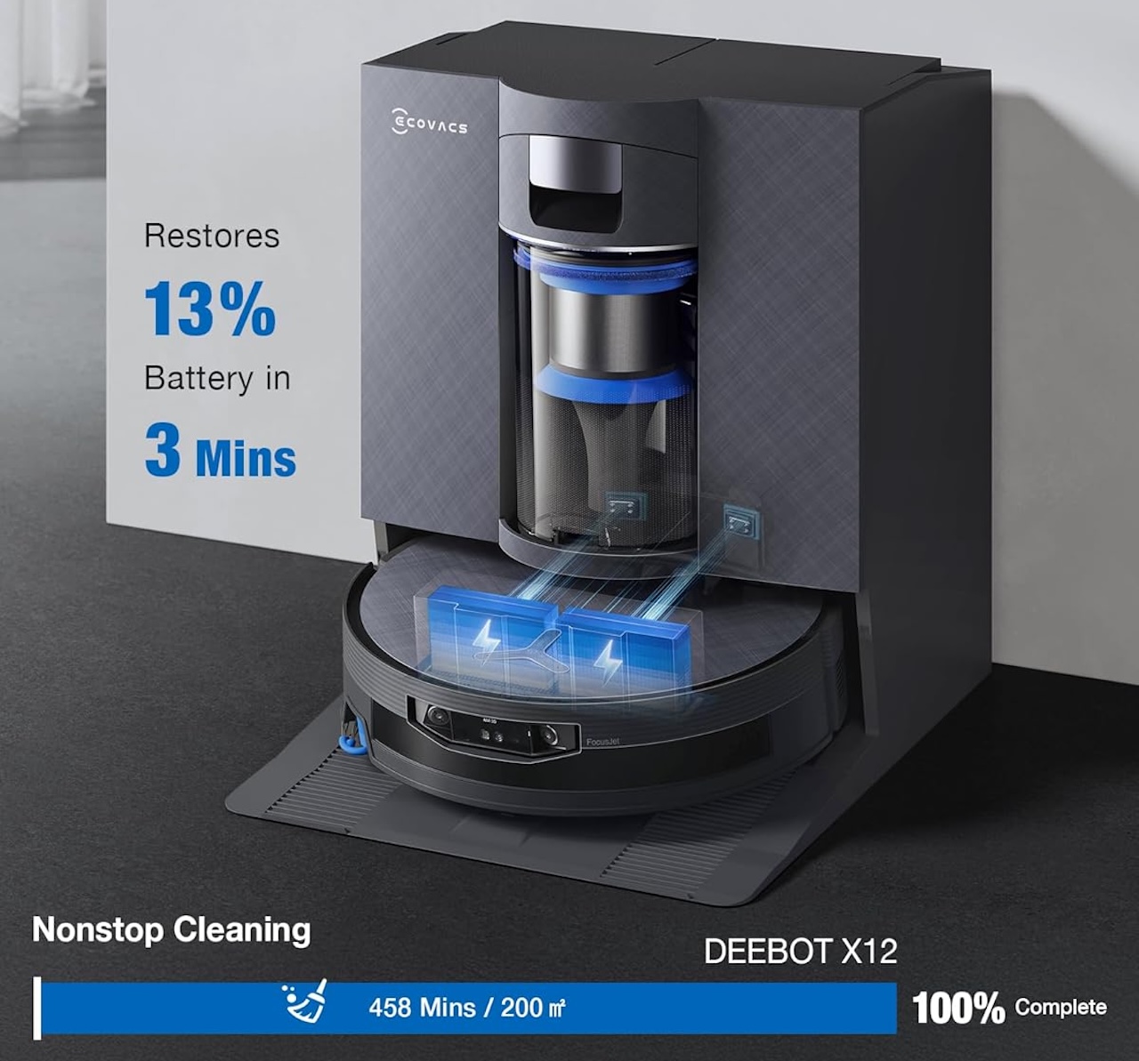 Ecovacs Deebot X12 OMNICyclone Robot Vacuum