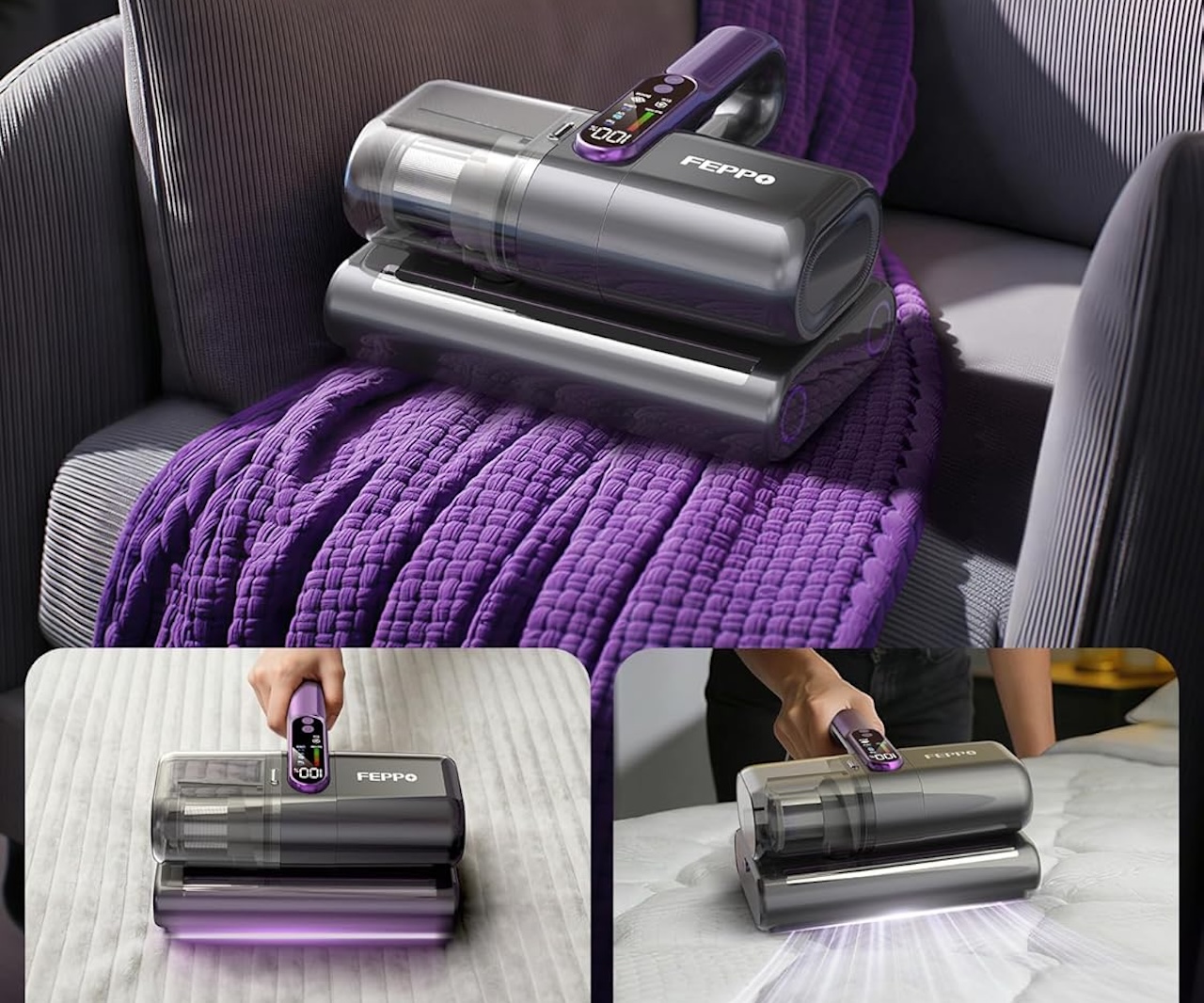 FEPPO Cordless Mattress Vacuum Cleaner