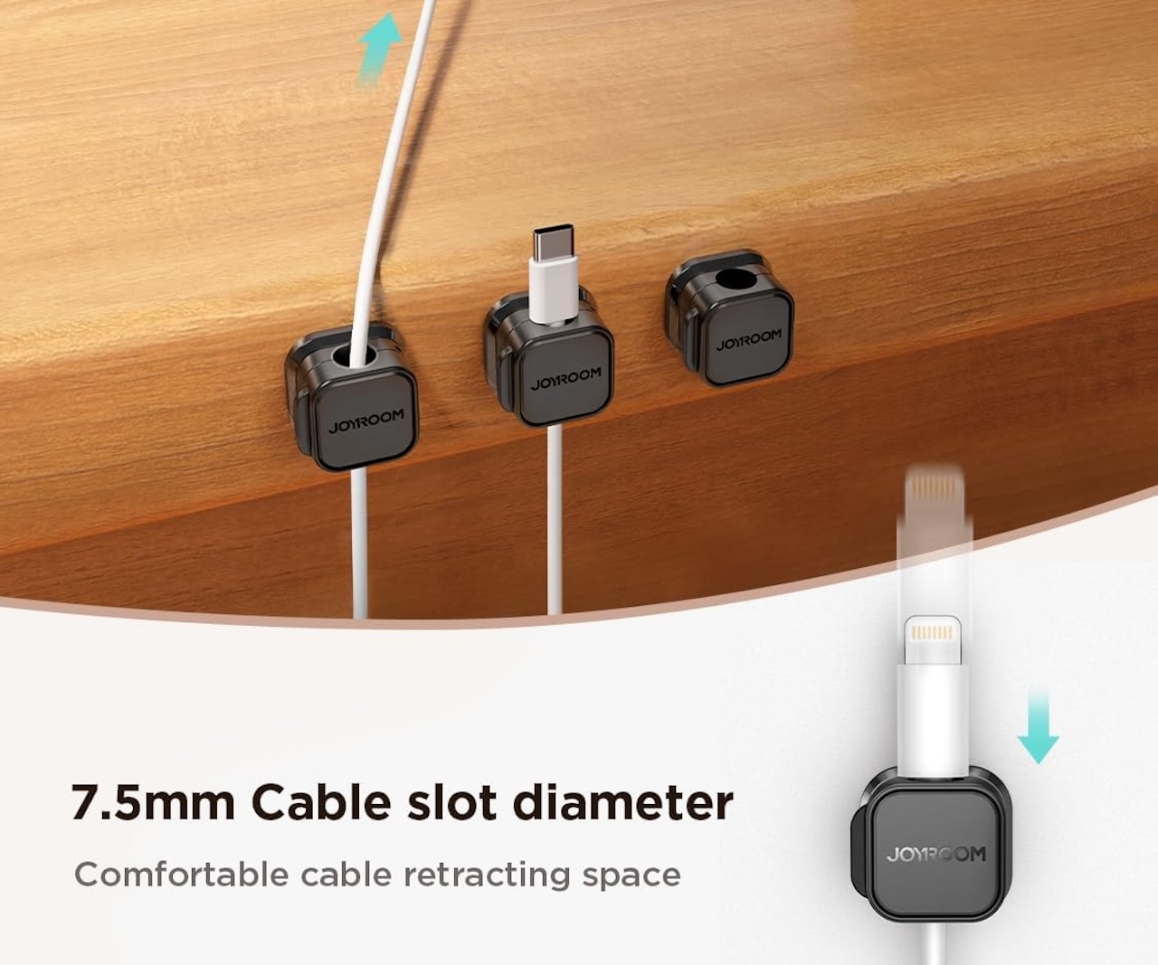 JOYROOM 9-Pack Magnetic Cable Clips
