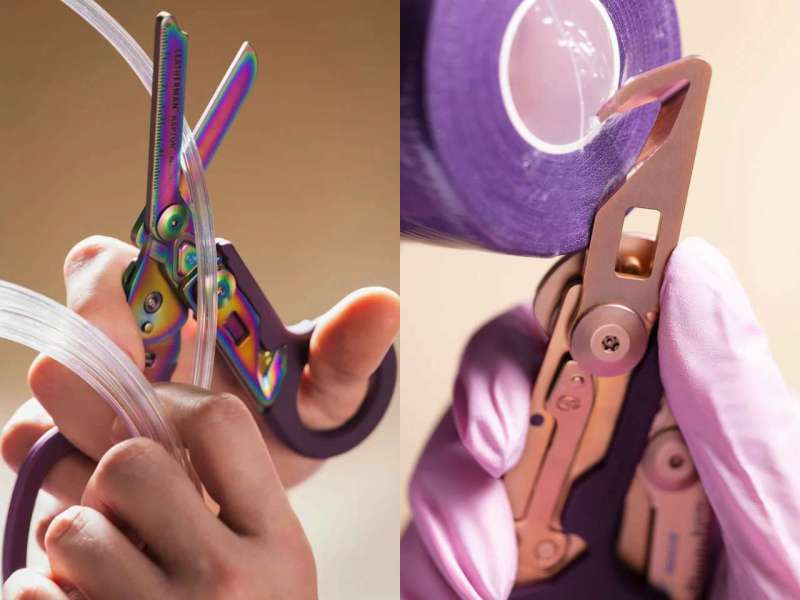 Leatherman Raptor Rescue Rainbow and Rose Gold