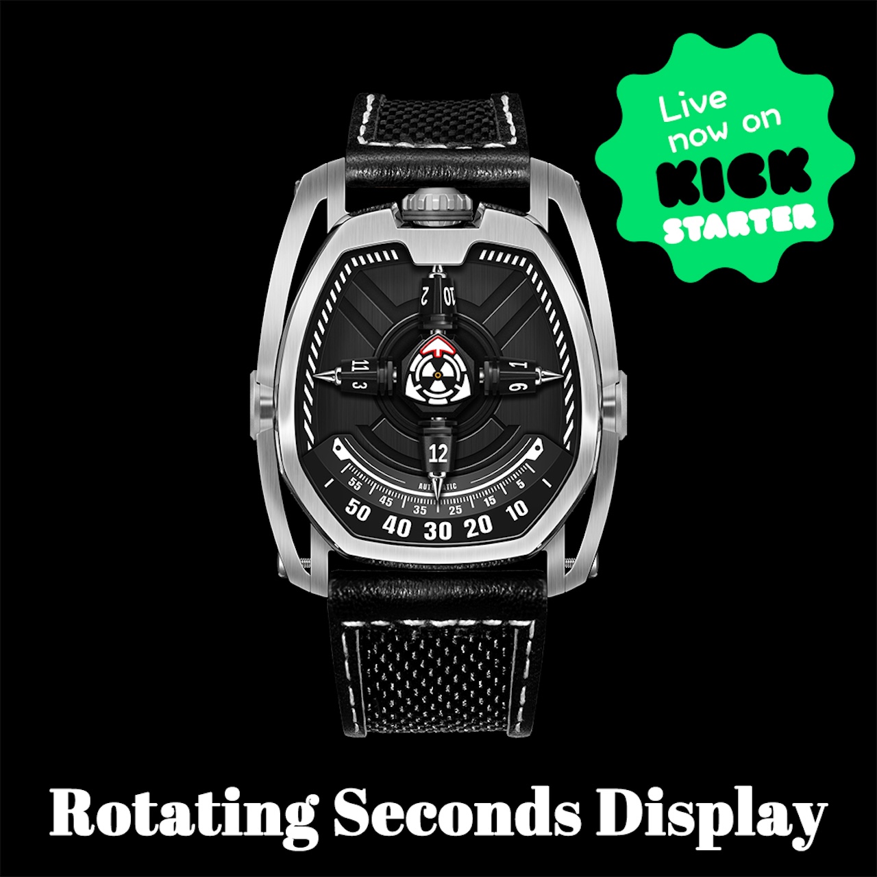 PhantomX Four-Arm Rotating Seconds Watch Details