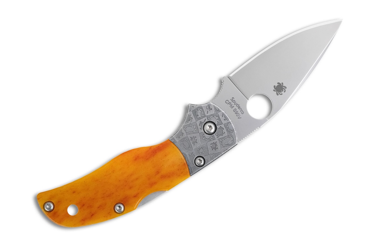 Spyderco Native 5 50th Anniversary Amber Bone CPM S90V Sprint Run 2