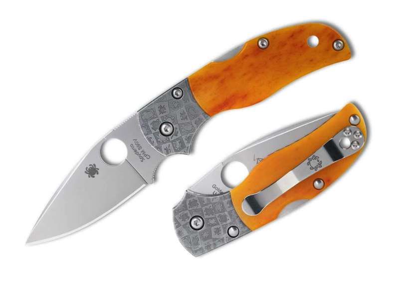 Spyderco Native 5 50th Anniversary Amber Bone CPM S90V Sprint Run