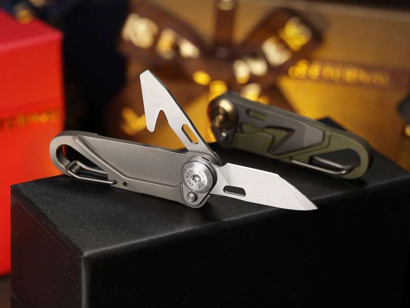 TACRAY Vinto 5-in-1 Titanium Small Pocket Knife