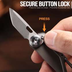 TACRAY Vinto 5-in-1 Titanium Small Pocket Knife Design