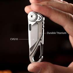 TACRAY Vinto 5-in-1 Titanium Small Pocket Knife Specs