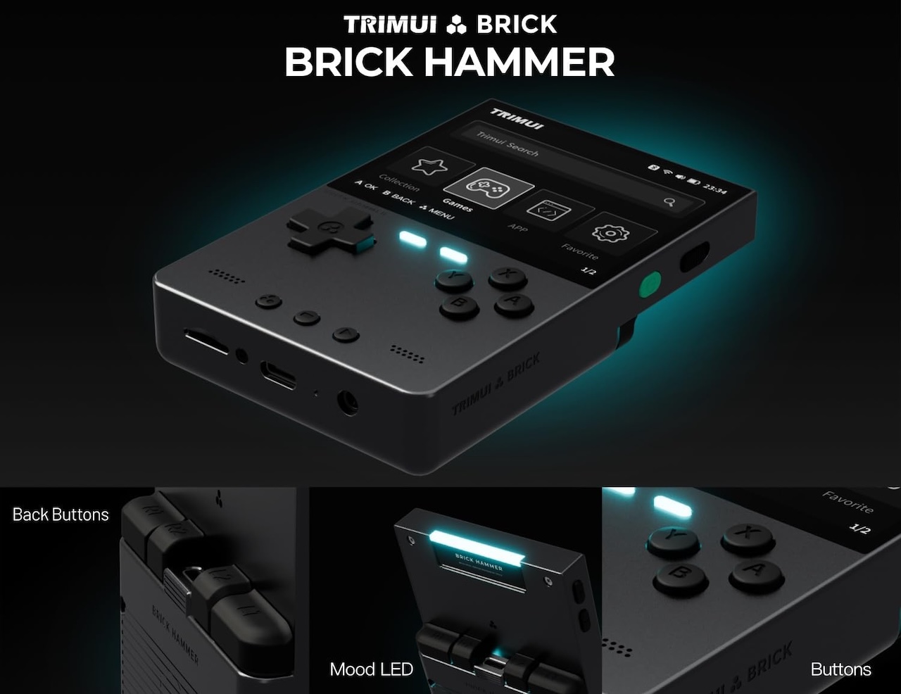 TRIMUI Brick Hammer Retro Handheld Game Console