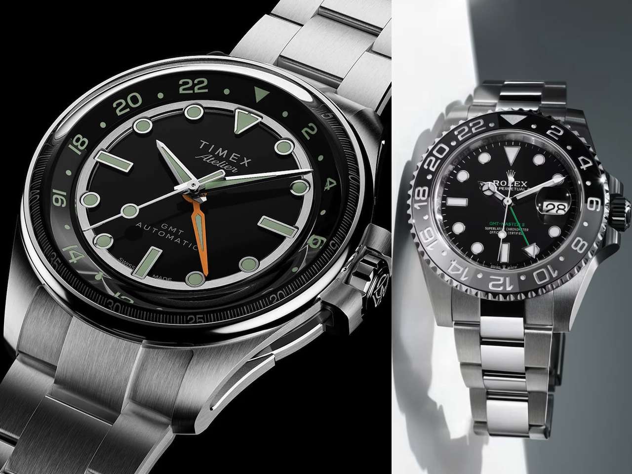 Timex Atelier GMT24 M1a - Rolex GMT-Master II