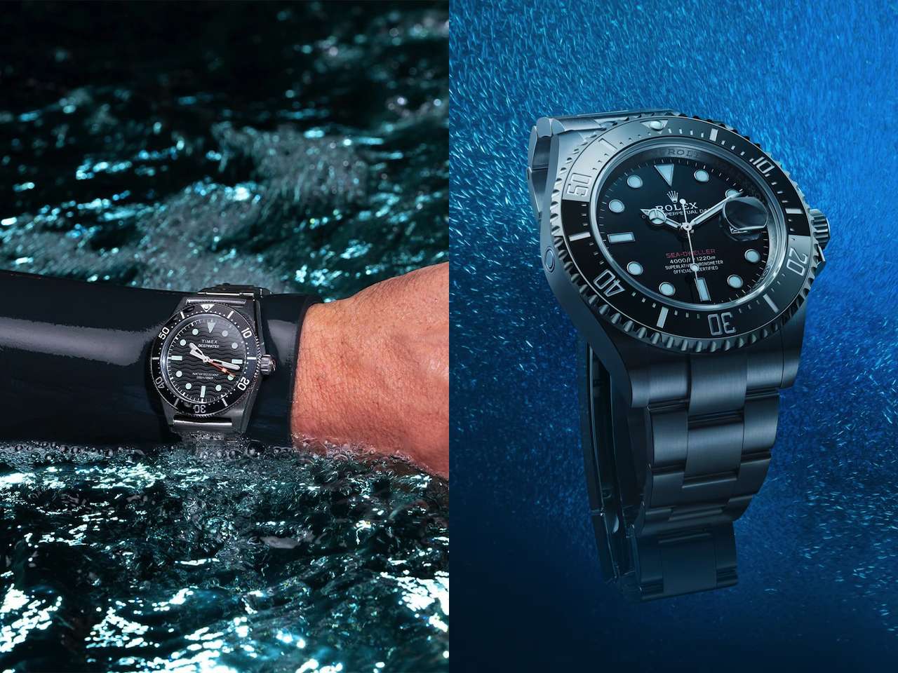 Timex Deepwater Reef 200 Titanium Automatic 41mm - Rolex Sea-Dweller