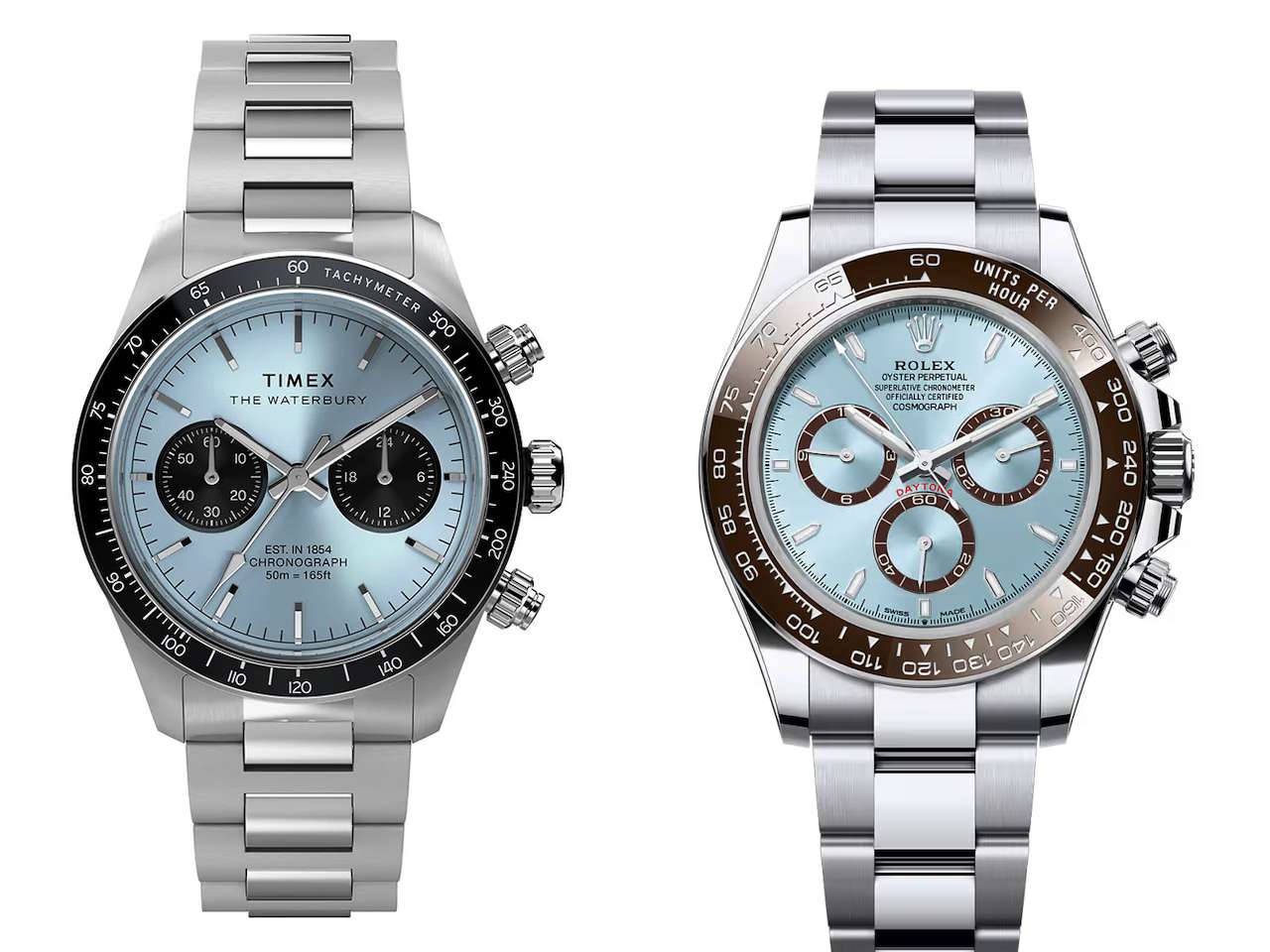 Timex Waterbury Heritage Chronograph TW2Y70500 - Rolex Cosmograph Daytona ref. 126506