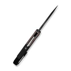 WEKNIFE Arrakis Flipper Knife Black Integral Titanium Handle Images