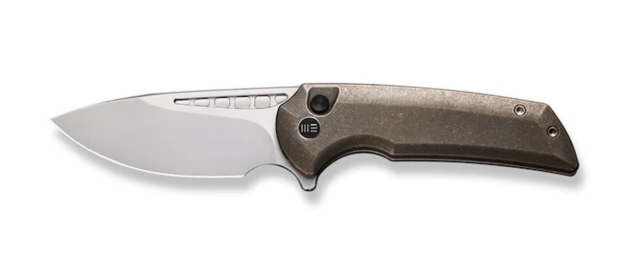 WEKNIFE Mini Malice Flipper & Button Lock Knife Titanium Handle