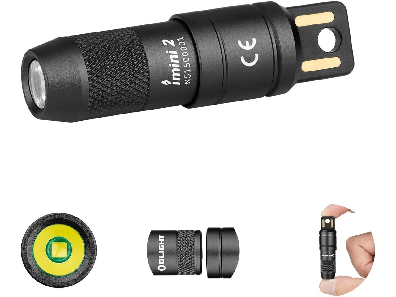 OLIGHT IMINI 2 rechargeable keychain flashlight in black