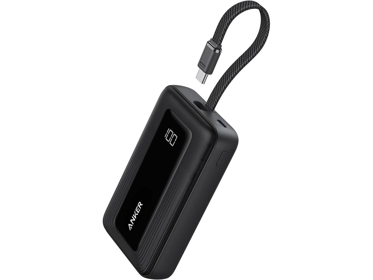 Anker 10000mAh 30W power bank with built-in USB-C cable