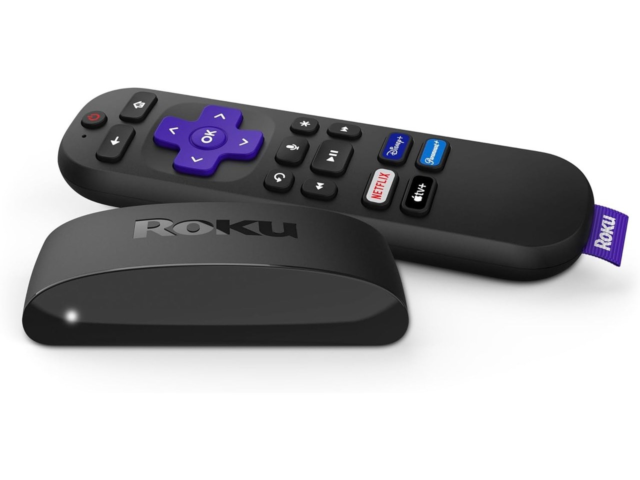 Roku Express 4K Plus streaming device with voice remote