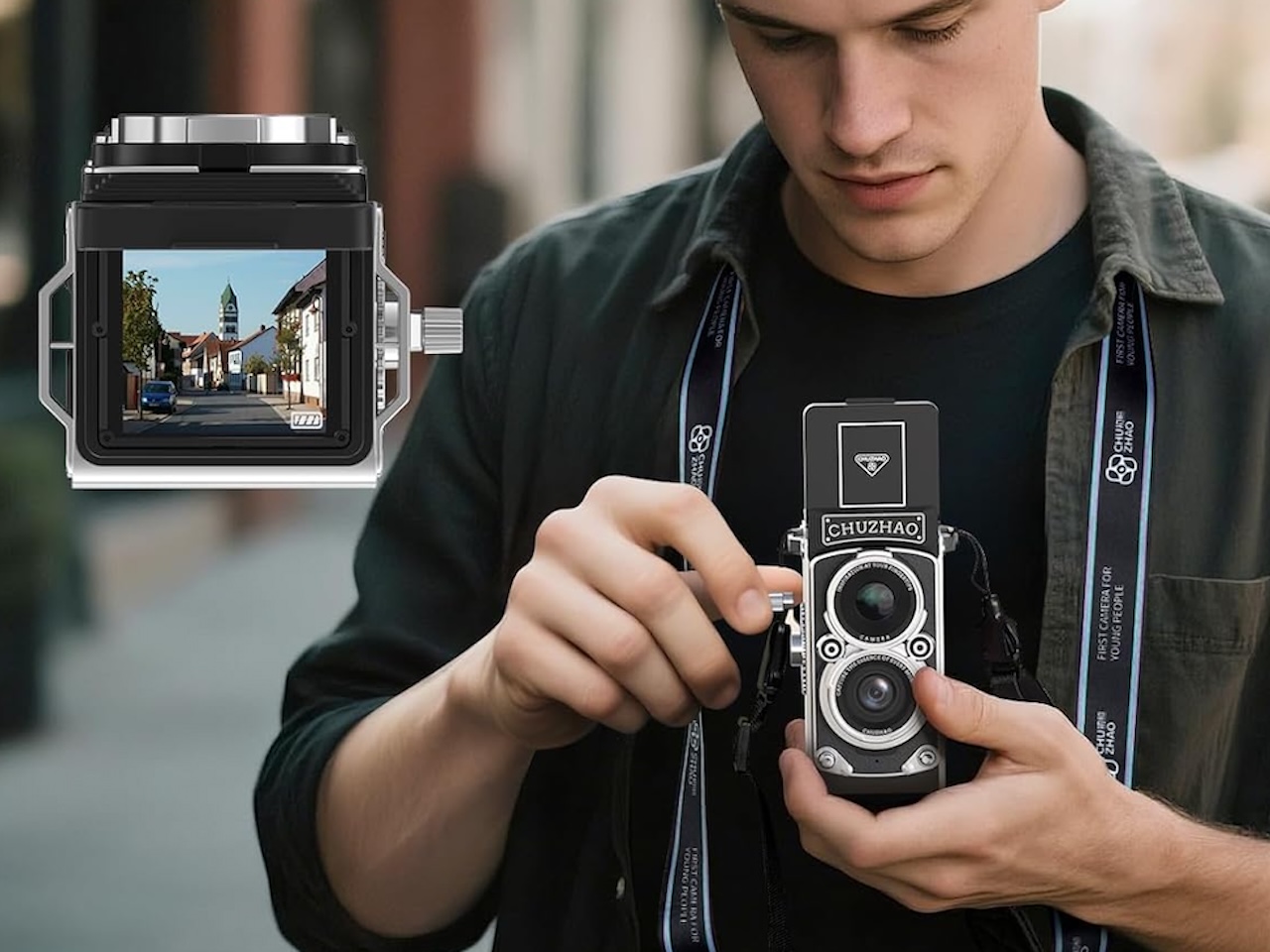 4 Mini Vintage TLR-Style Camera