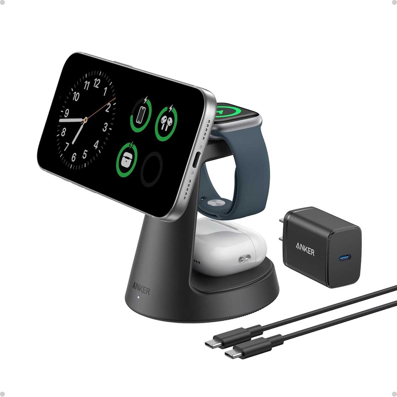 Anker MagSafe Charger Compatible MagGo 3-in-1 Charging Station