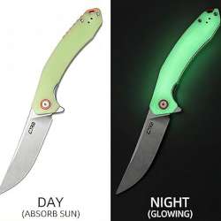 CJRB Gobi G10 Glow in the Dark Handle Folding Pocket Knife Review