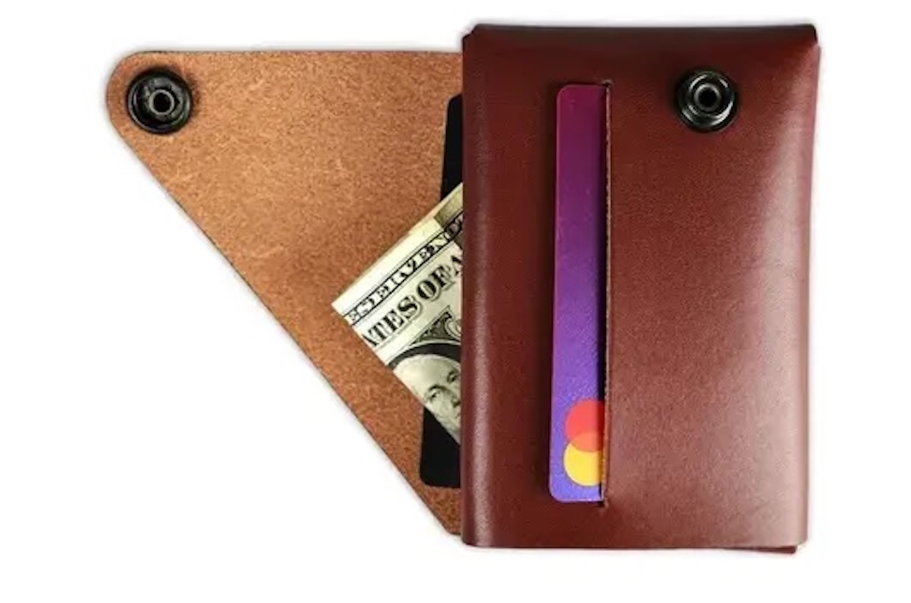 FALCO Slim Bifold Minimalist Leather Wallet