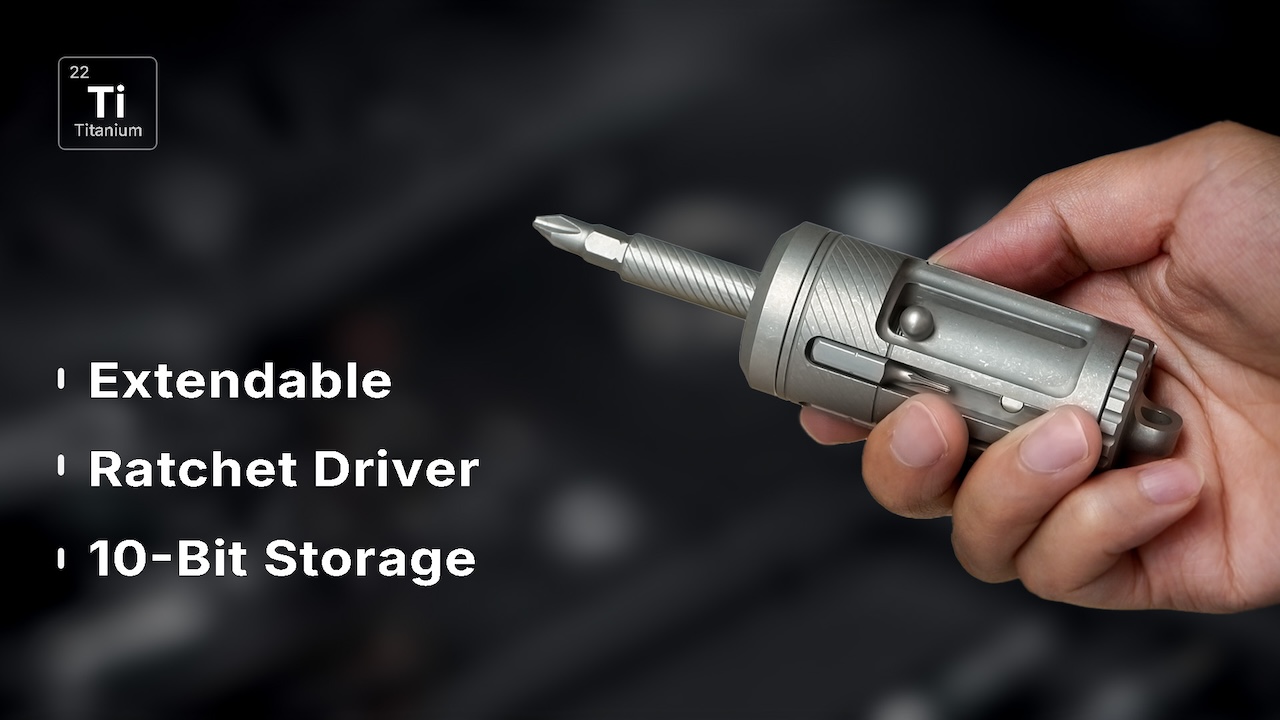 FixMan Reinvented Titanium Ratchet Driver Design